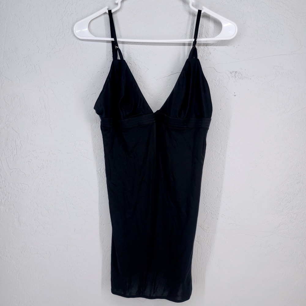 Victoria's Secret Large | Nylon Black Low Back Slip Chemise Lingerie Nightie - Picture 1 of 7